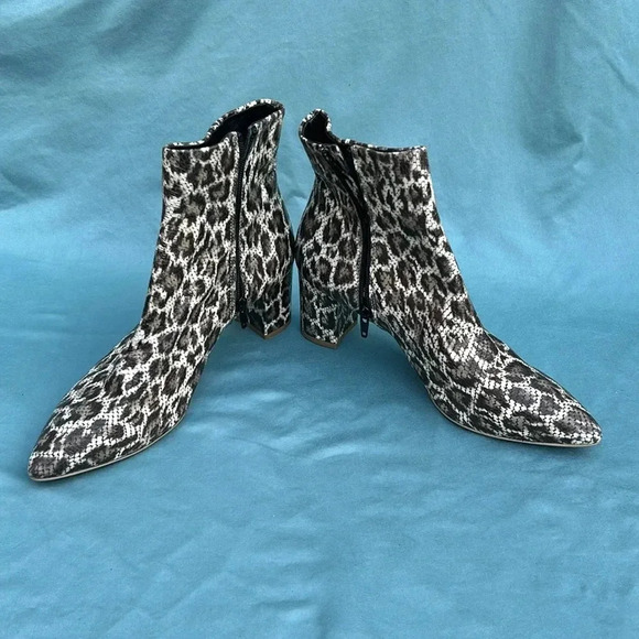 AGL Marette Snake print leather boot women EU 41 1/2 EUC cognac Attilio Giusti - Picture 12 of 13